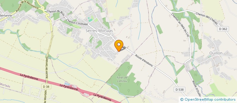 localisation de l'entreprise AFIP  SERRES-MORLAAS