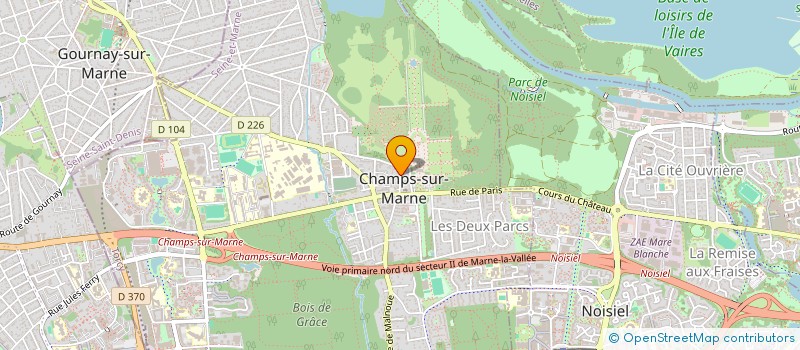 localisation de l'entreprise AFIPAPILLES  CHAMPS-SUR-MARNE