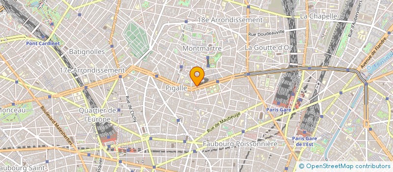 localisation de l'entreprise AFIREC SARL  PARIS 18