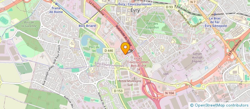 localisation de l'entreprise AFIREST à EVRY-COURCOURONNES