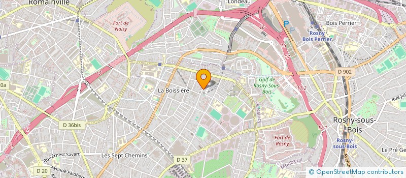 localisation de l'entreprise AFIS à MONTREUIL