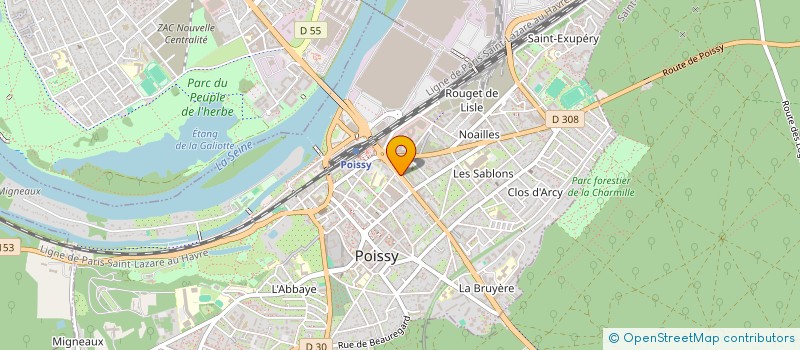 localisation de l'entreprise AFIS FORMATION  POISSY