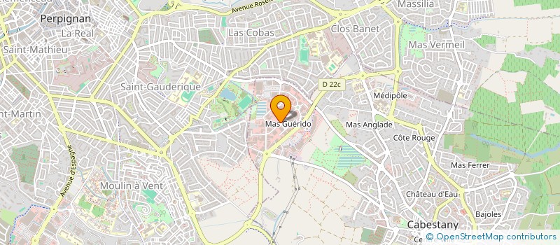 localisation de l'entreprise AFIT GYM PERPIGNAN  CABESTANY