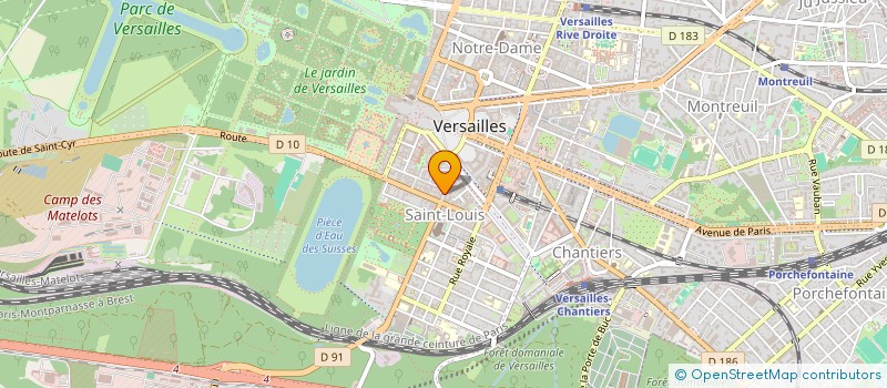 localisation de l'entreprise AFITEX à VERSAILLES
