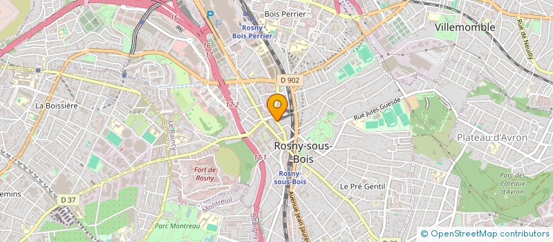 localisation de l'entreprise AFIVO à ROSNY-SOUS-BOIS