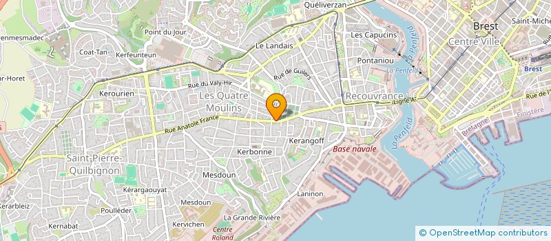 localisation de l'entreprise AFJ  BREST