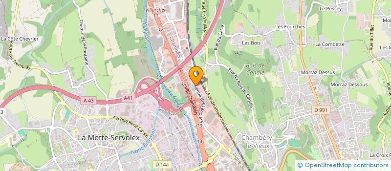 localisation de l'entreprise AFJ DISTRIBUTION à CHAMBERY