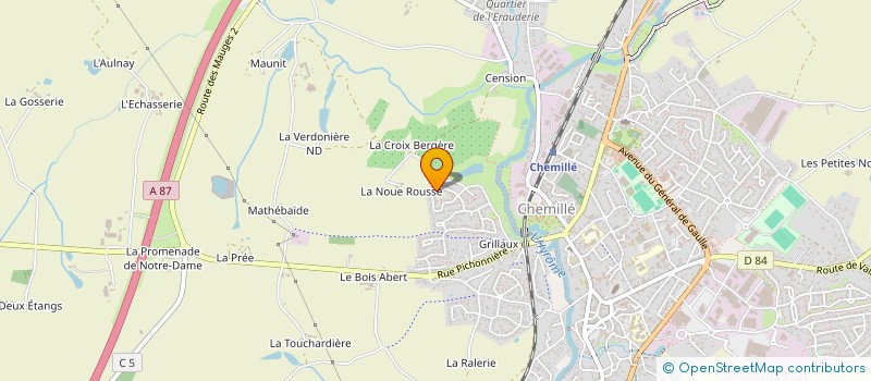 localisation de l'entreprise AFJ IMMO  CHEMILLE-EN-ANJOU