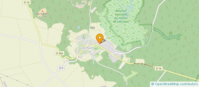 localisation de l'entreprise AFJANNOT  LARCHANT