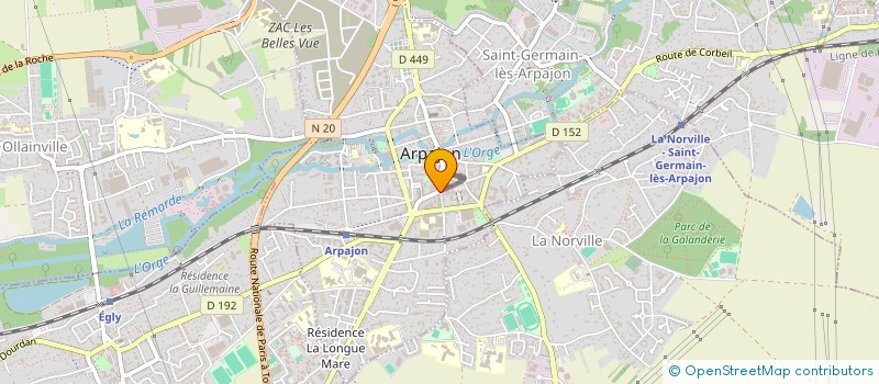 localisation de l'entreprise AFJOM IMMOBILIER à ARPAJON