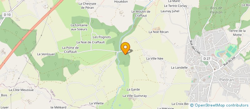 localisation de l'entreprise AFJPLB  PLEDRAN