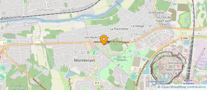 localisation de l'entreprise AFK  CHESSY