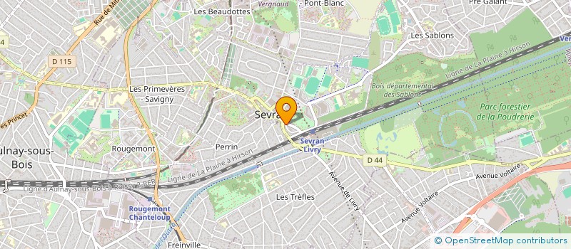 localisation de l'entreprise AFK CONSTRUCTION à SEVRAN