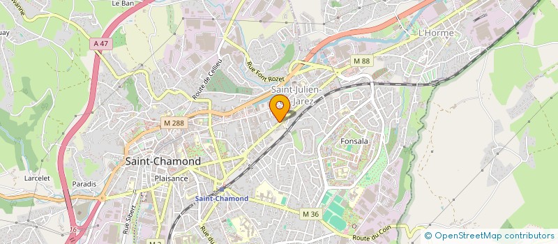 localisation de l'entreprise AFK IMMO  SAINT-CHAMOND