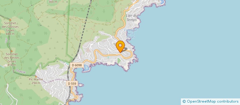 localisation de l'entreprise AFL.  THEOULE-SUR-MER