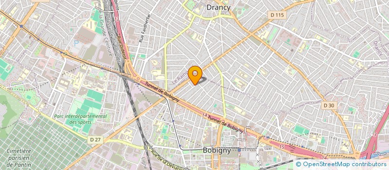 localisation de l'entreprise AFL  BOBIGNY