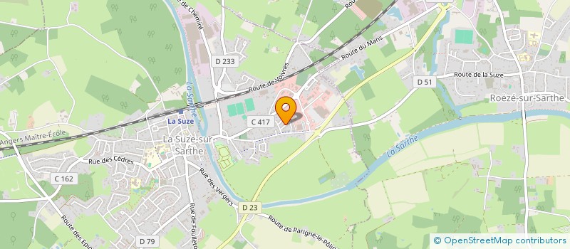 localisation de l'entreprise AFL  LA SUZE-SUR-SARTHE