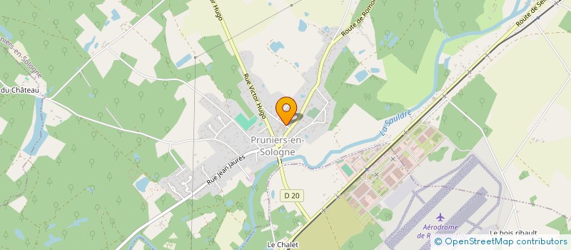 localisation de l'entreprise AFL IMMO  PRUNIERS-EN-SOLOGNE