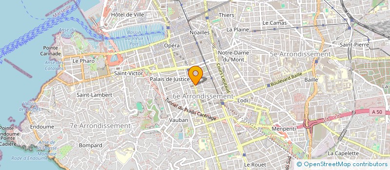localisation de l'entreprise AFL IMMOBILIER à MARSEILLE