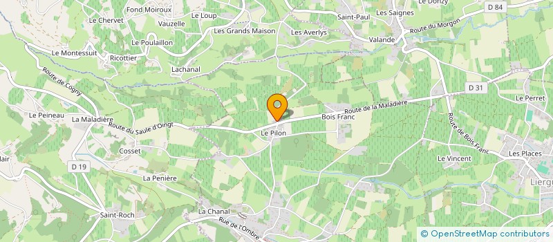 localisation de l'entreprise AFL RESTO à PORTE-DES-PIERRES-DOREES