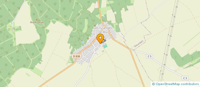 localisation de l'entreprise AFLB à LES GRANGES-LE-ROI