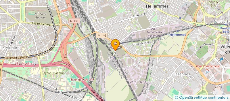 localisation de l'entreprise AFLM  LILLE