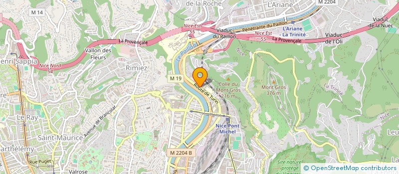 localisation de l'entreprise AFLZ TRANSPORT à NICE