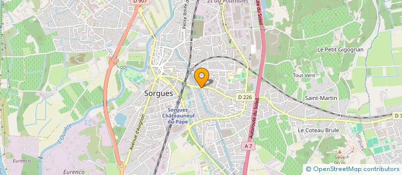 localisation de l'entreprise AFM à SORGUES