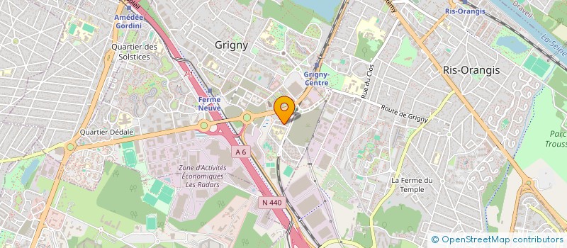 localisation de l'entreprise AFM à GRIGNY
