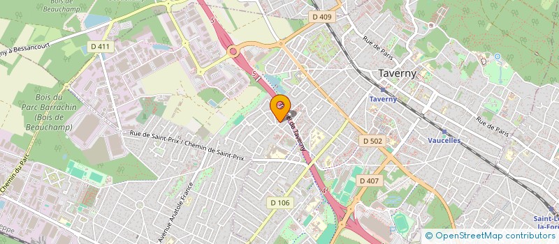 localisation de l'entreprise AFM  TAVERNY