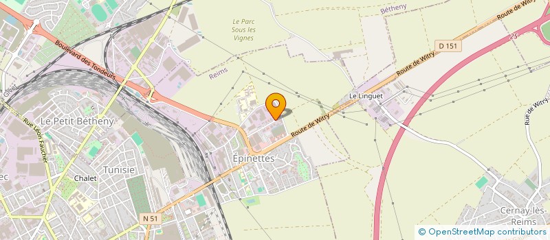 localisation de l'entreprise AFM DEVELOPPEMENT à REIMS