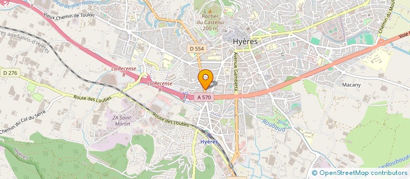 localisation de l'entreprise AFM DEVELOPPEMENT à HYERES