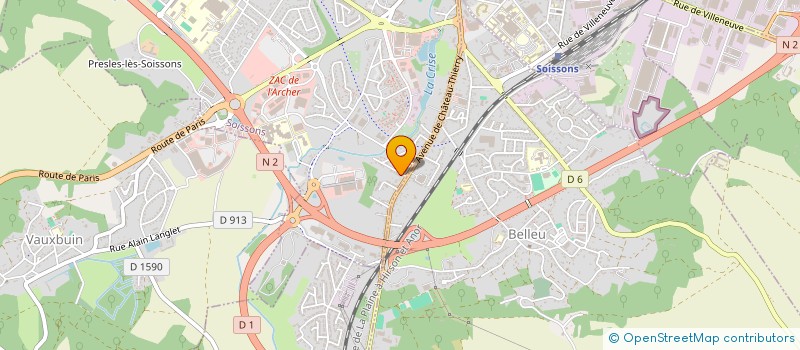 localisation de l'entreprise AFM IMMO  SOISSONS