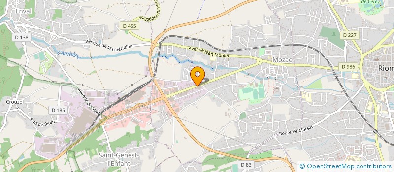 localisation de l'entreprise AFM INVEST  MOZAC