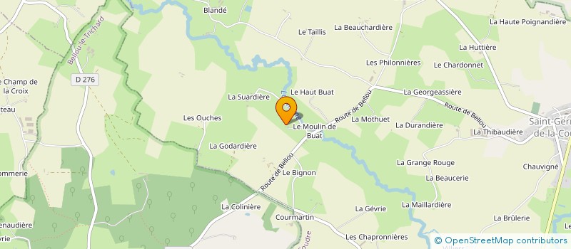 localisation de l'entreprise AFM MENUISERIE à SAINT-GERMAIN-DE-LA-COUDRE
