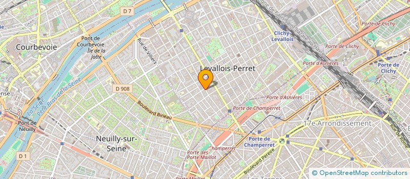 localisation de l'entreprise AFM SERVICES à LEVALLOIS-PERRET