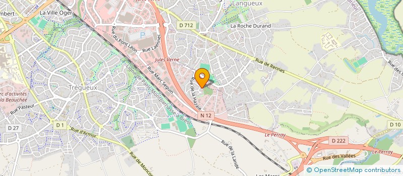 localisation de l'entreprise AFM STB  TREGUEUX