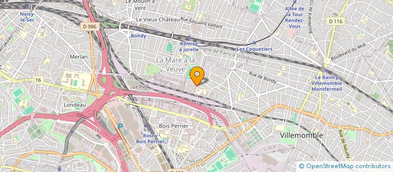 localisation de l'entreprise AFMARKET  VILLEMOMBLE