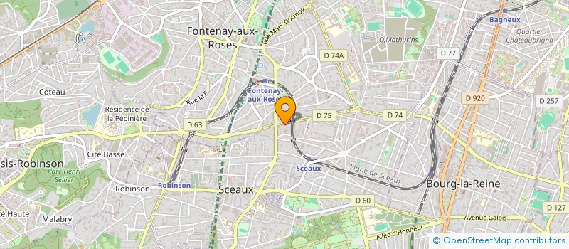 localisation de l'entreprise AFMDR ASSO FRANCO MAGHREBINE DEVEL RURAL à SCEAUX