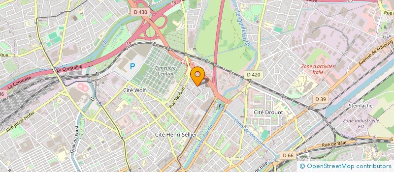 localisation de l'entreprise AFMM  ILLZACH