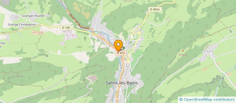 localisation de l'entreprise AFMS DU TRIANGLE D'OR à SALINS-LES-BAINS