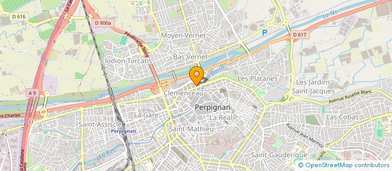 localisation de l'entreprise AFNA à PERPIGNAN