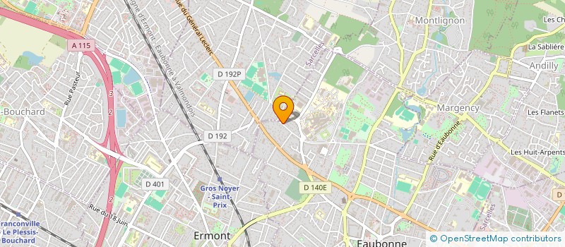 localisation de l'entreprise AFNAN IMMO à EAUBONNE