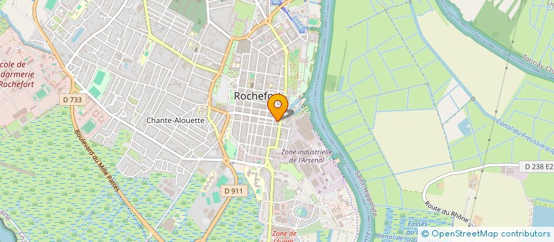 localisation de l'entreprise AFOBAT 17 CPBTP à ROCHEFORT