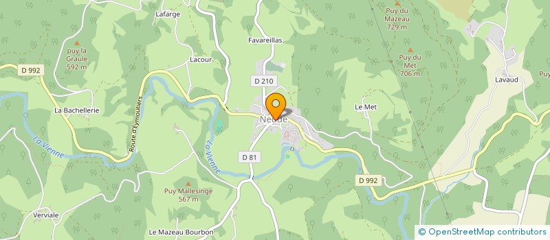 localisation de l'entreprise AFOCG LIMOUSIN  NEDDE