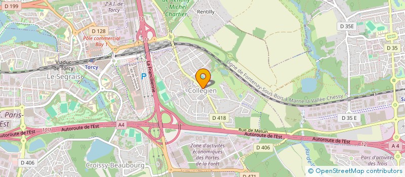 localisation de l'entreprise AFODA CONSULTING  COLLEGIEN