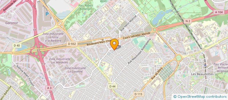 localisation de l'entreprise AFODE CROIX ROUGE à AULNAY-SOUS-BOIS