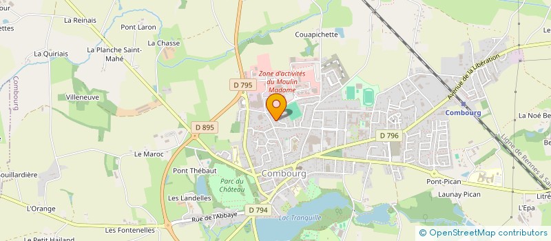 localisation de l'entreprise AFOELY  COMBOURG