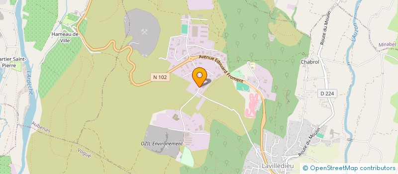 localisation de l'entreprise AFOMEC  LAVILLEDIEU