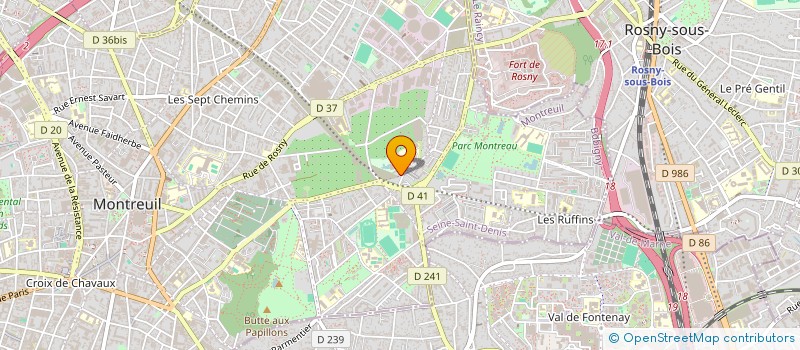 localisation de l'entreprise AFOR TP à MONTREUIL